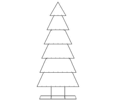vidaXL Arbre de No&euml;l en m&eacute;tal pour d&eacute;coration noir 180 cm