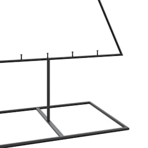 Kovový vánoční stromeček pro dekorace černý 180 cm - obrázek 6
