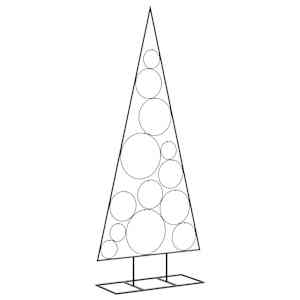 Kovový vánoční stromeček pro dekorace černý 150 cm - obrázek 2