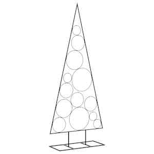 Kovový vánoční stromeček pro dekorace černý 150 cm - obrázek 5