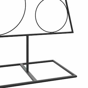 Kovový vánoční stromeček pro dekorace černý 150 cm - obrázek 6