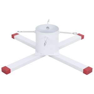 Stojan na vánoční stromek bílý 61 x 61 x 15,5 cm - obrázek 4