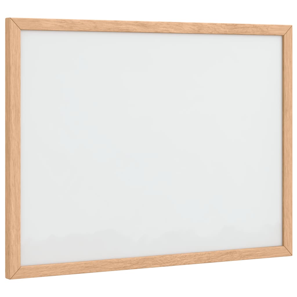 vidaXL Tablă albă magnetică cu cadru din lemn masiv de pin 40x30 cm