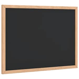 vidaXL tahvel t&auml;ism&auml;nnipuidust raamiga, must, 40x30 cm
