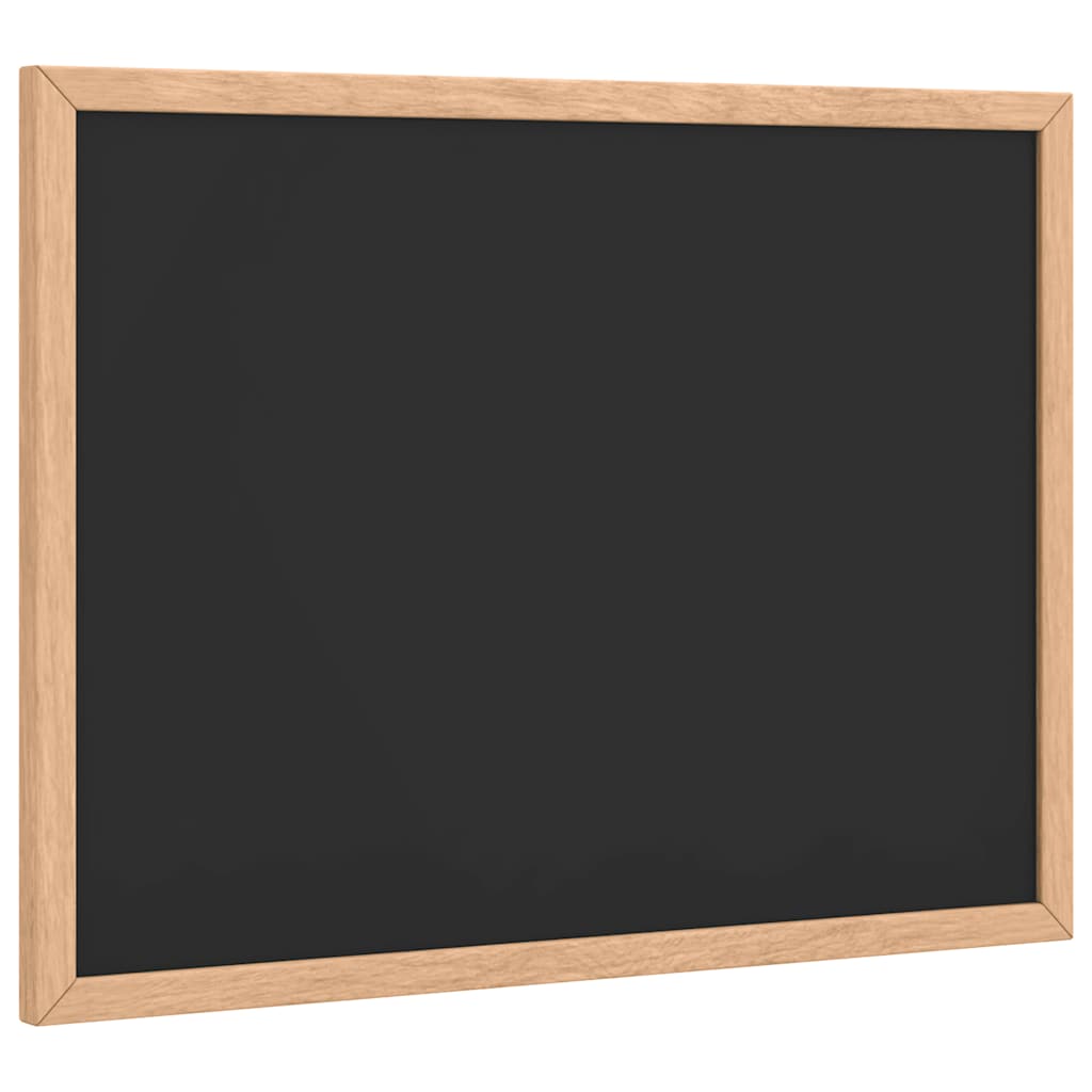 vidaXL Křídová tabule rámem masivního borovicového dřeva černá 40x30cm
