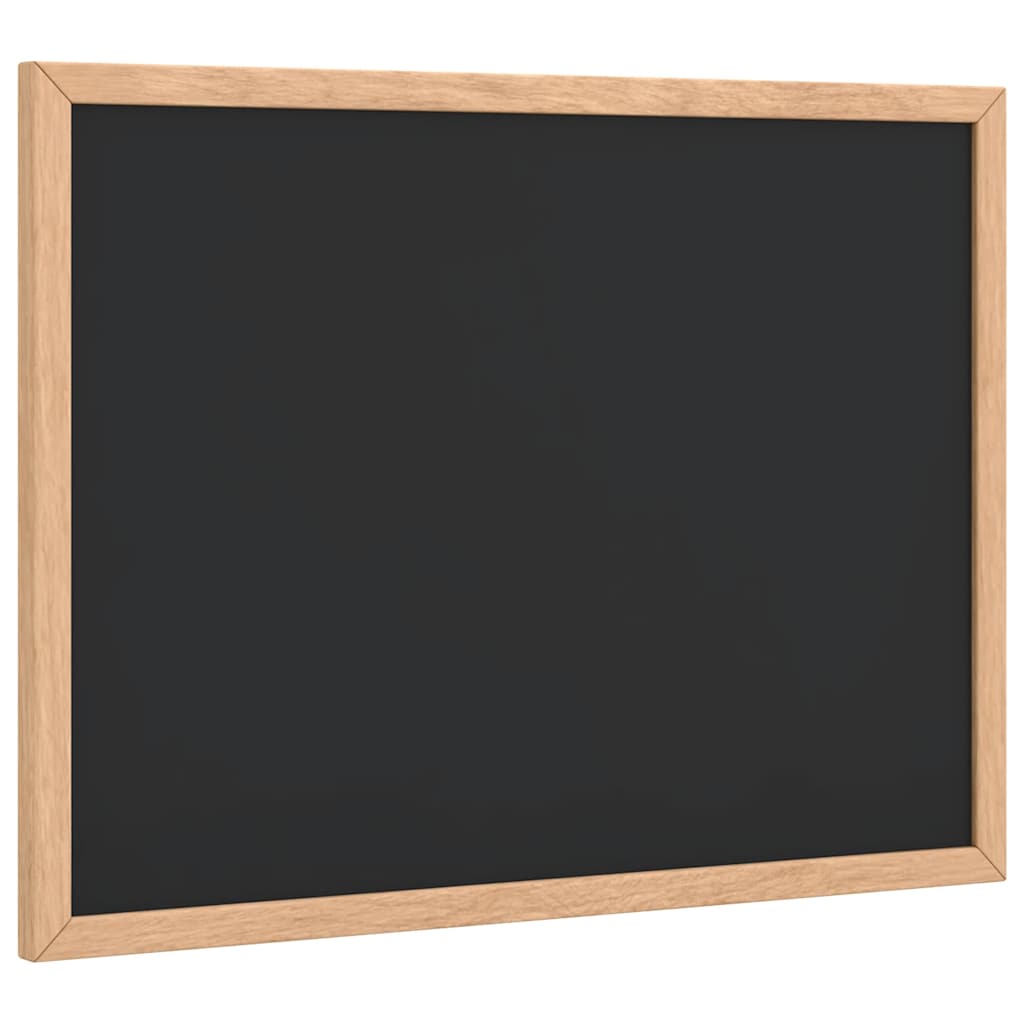 vidaXL Křídová tabule rámem masivního borovicového dřeva černá 40x30cm