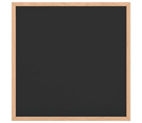 vidaXL Tableau noir avec cadre bois de pin massif noir 40x40 cm