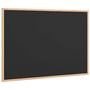 Křídová tabule s rámem z masivního borovicového dřeva černá 80 x 55 cm - obrázek 2