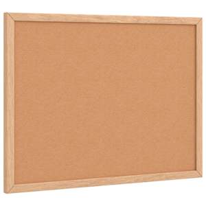 vidaXL korkplaat t&auml;ism&auml;nnipuidust raamiga, 40x30 cm