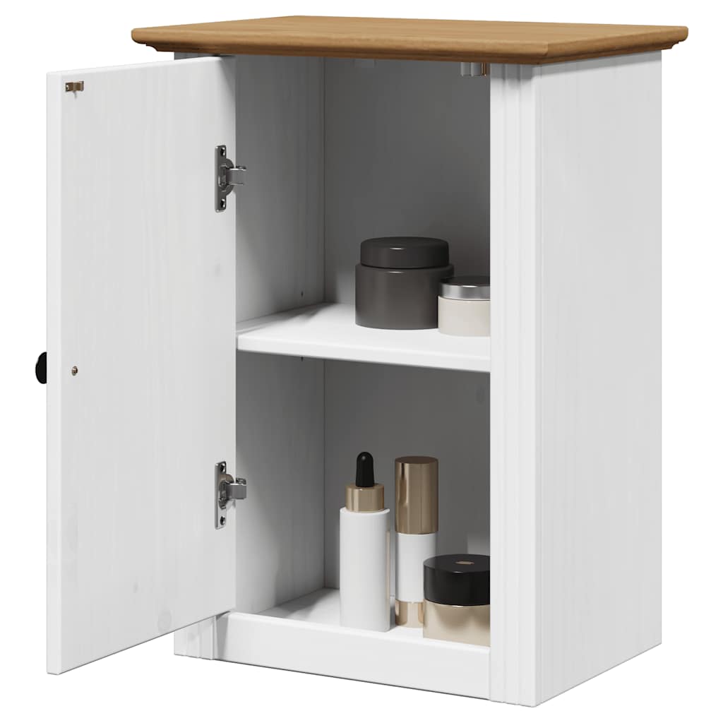 vidaXL Bad-Wandschrank BODO Weiß und Braun 44x30x60 cm