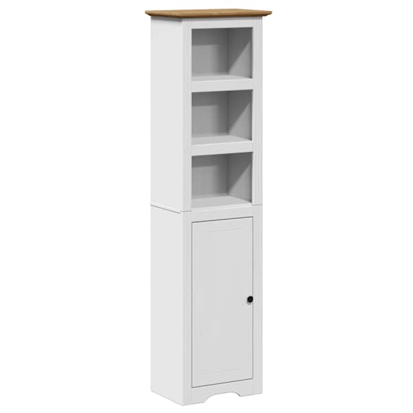 vidaXL Vannitoakapp BODO Valge ja Pruun 44x30x160 cm