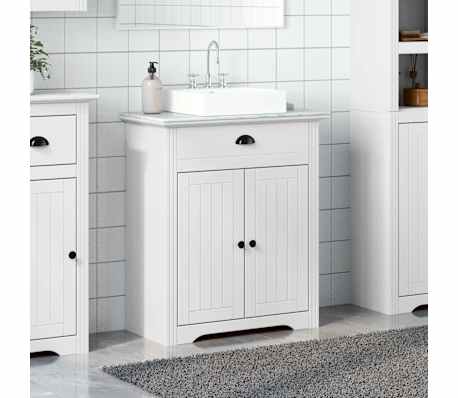 vidaXL M&oacute;vel pia do banheiro BODO branco 70x35x80 cm