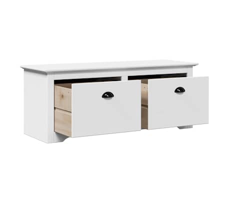 Panca da Ingresso 80x40x45 cm Bianca in Truciolato