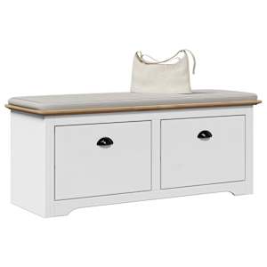 L klop v preddverju "BODO" Bela in rjava 114x40x45 cm