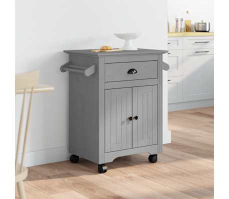 VidaXL Chariot de cuisine BODO gris 72x45x80 cm