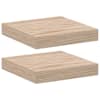 vidaXL seinariiulid 2 tk 23x23,5x4 cm tehispuit