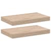 vidaXL seinariiulid 2 tk 40x23,5x4 cm tehispuit