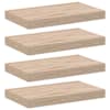 vidaXL seinariiulid 4 tk 40x23,5x4 cm tehispuit