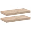 vidaXL seinariiulid 2 tk 50x23,5x4 cm tehispuit