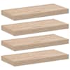 vidaXL seinariiulid 2 tk 50x23,5x4 cm tehispuit