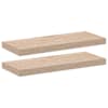 vidaXL seinariiulid 2 tk 60x23,5x4 cm tehispuit