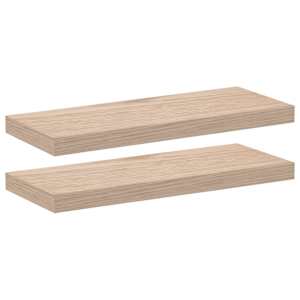 Plovoucí police 2 ks 60 x 23,5 x 4 cm kompozitní dřevo - obrázek 2