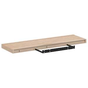 Plovoucí police 2 ks 80 x 23,5 x 4 cm kompozitní dřevo - obrázek 5
