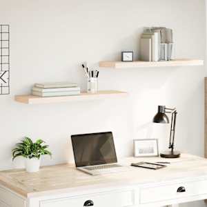 Viseče police 2 kosa 80x23,5x4 cm inženirski les