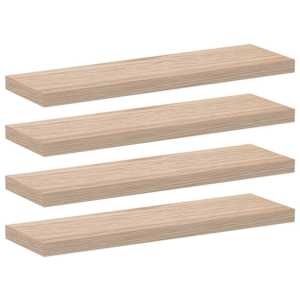 Plovoucí police 4 ks 80 x 23,5 x 4 cm kompozitní dřevo - obrázek 2