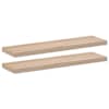 vidaXL seinariiulid 2 tk 90x23,5x4 cm tehispuit