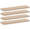 vidaXL seinariiulid 4 tk 90x23,5x4 cm tehispuit