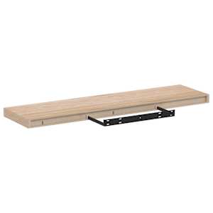 Plovoucí police 4 ks 90 x 23,5 x 4 cm kompozitní dřevo - obrázek 5