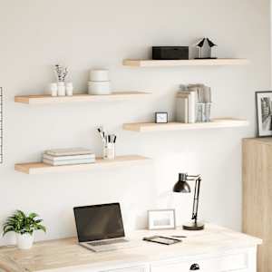 Viseče police 4 kosi 90x23,5x4 cm inženirski les