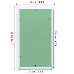 Přístupový panel Zelená a stříbrná 35 x 55 cm - obrázek 10