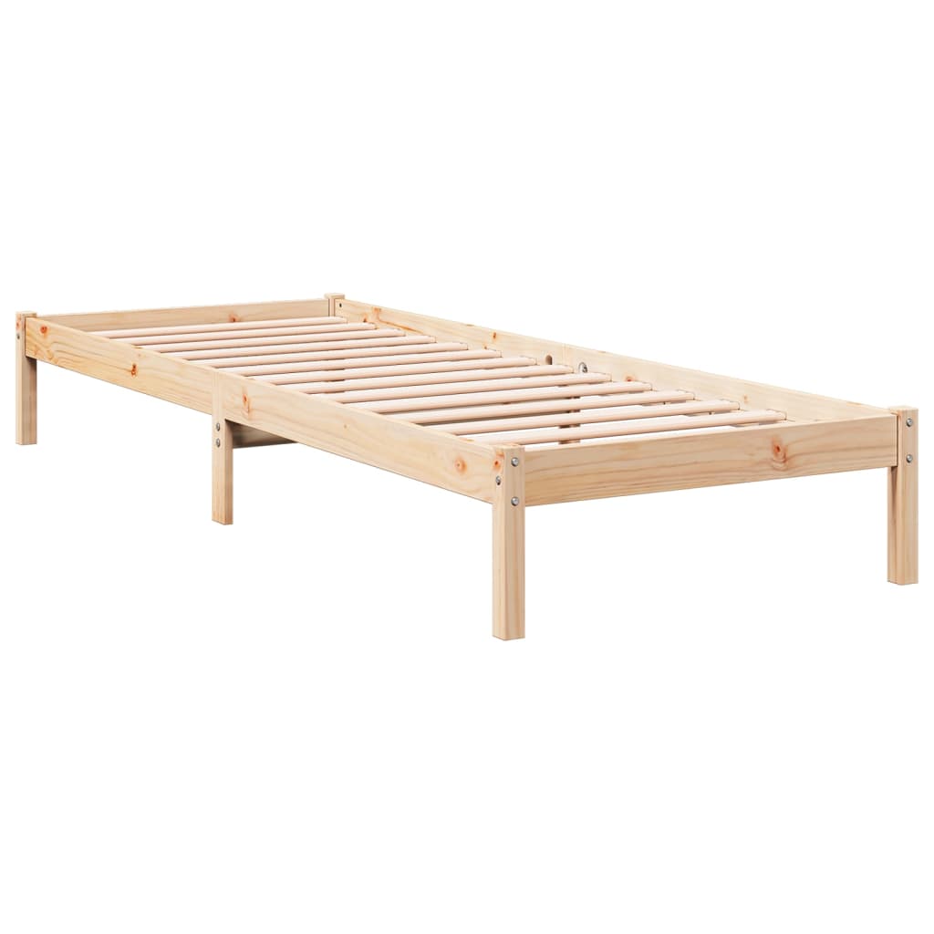 vidaXL Bedframe extra lang zonder matras massief grenenhout 100x210 cm afbeelding