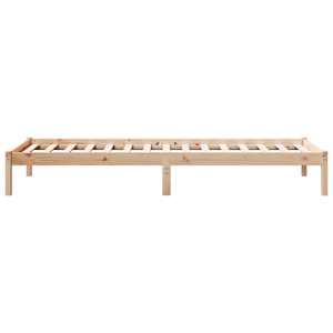 Prodloužený rám postele bez matrace 100 x 210 cm masiv borovice - obrázek 5