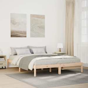 Prodloužený rám postele bez matrace 160 x 210 cm borovice - obrázek 1