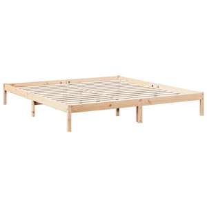 Prodloužený rám postele bez matrace 200 x 210 cm borovice - obrázek 3
