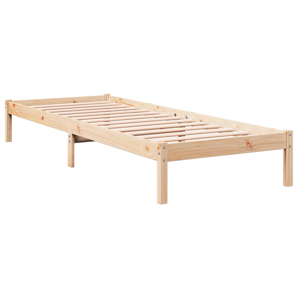 vidaXL Bedframe extra lang zonder matras massief grenenhout 100x220 cm afbeelding