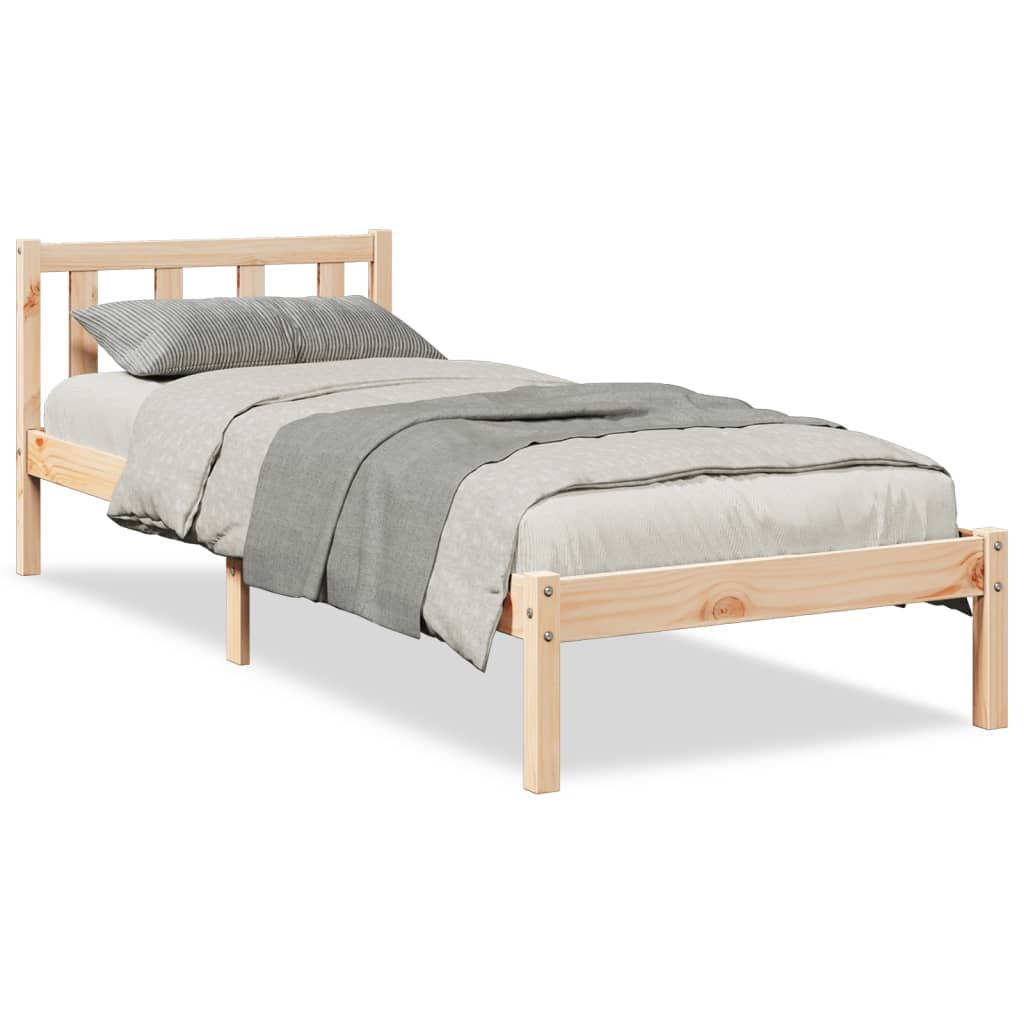 vidaXL Prodloužený rám postele bez matrace 90 x 210 cm borovice