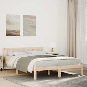 Prodloužený rám postele bez matrace 140 x 210 cm borovice - obrázek 1