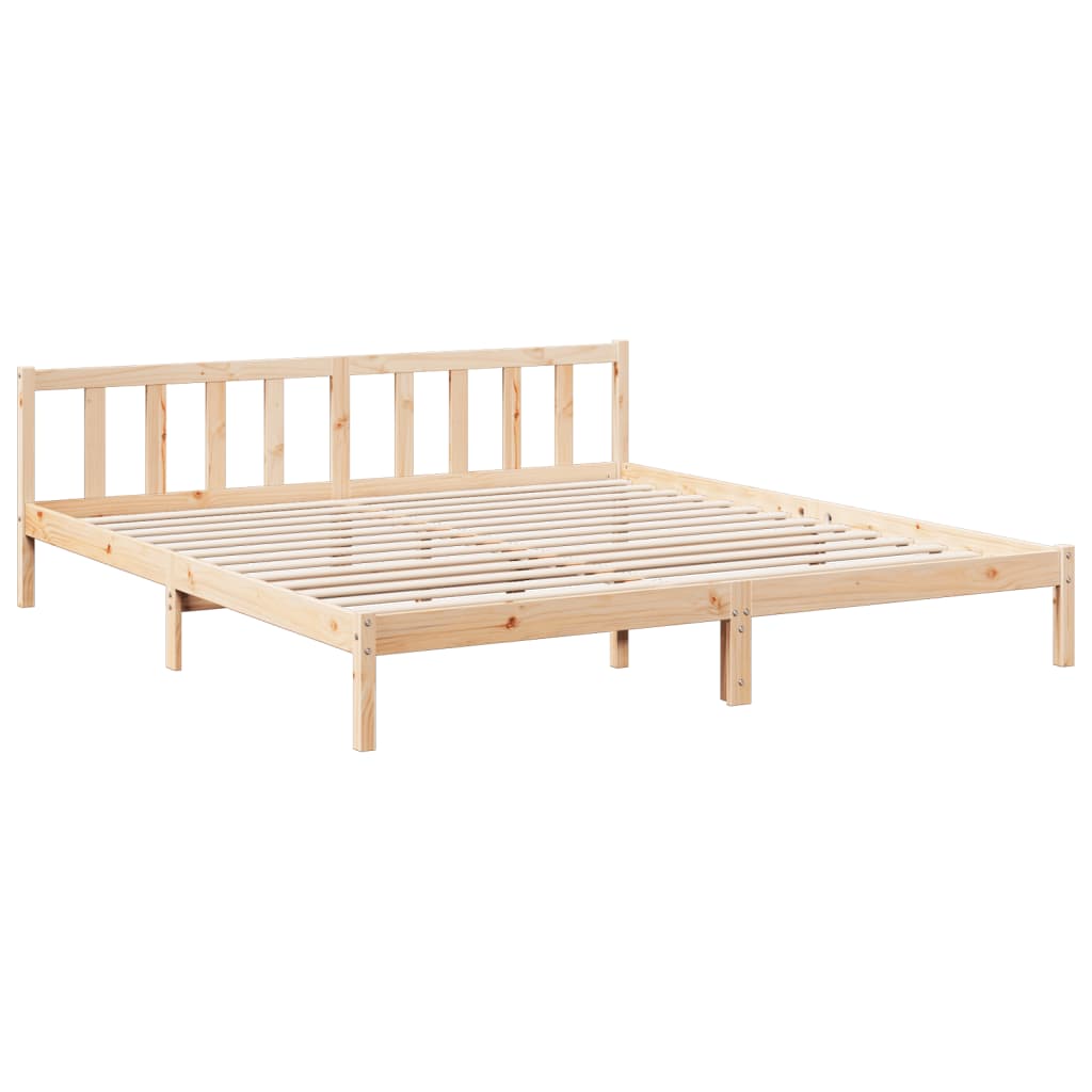 vidaXL Bedframe extra lang zonder matras massief grenenhout 200x210 cm afbeelding