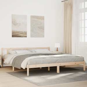 Prodloužený rám postele bez matrace 200 x 210 cm borovice - obrázek 1