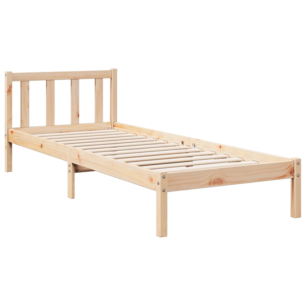 vidaXL Bedframe extra lang zonder matras massief grenenhout 100x220 cm afbeelding