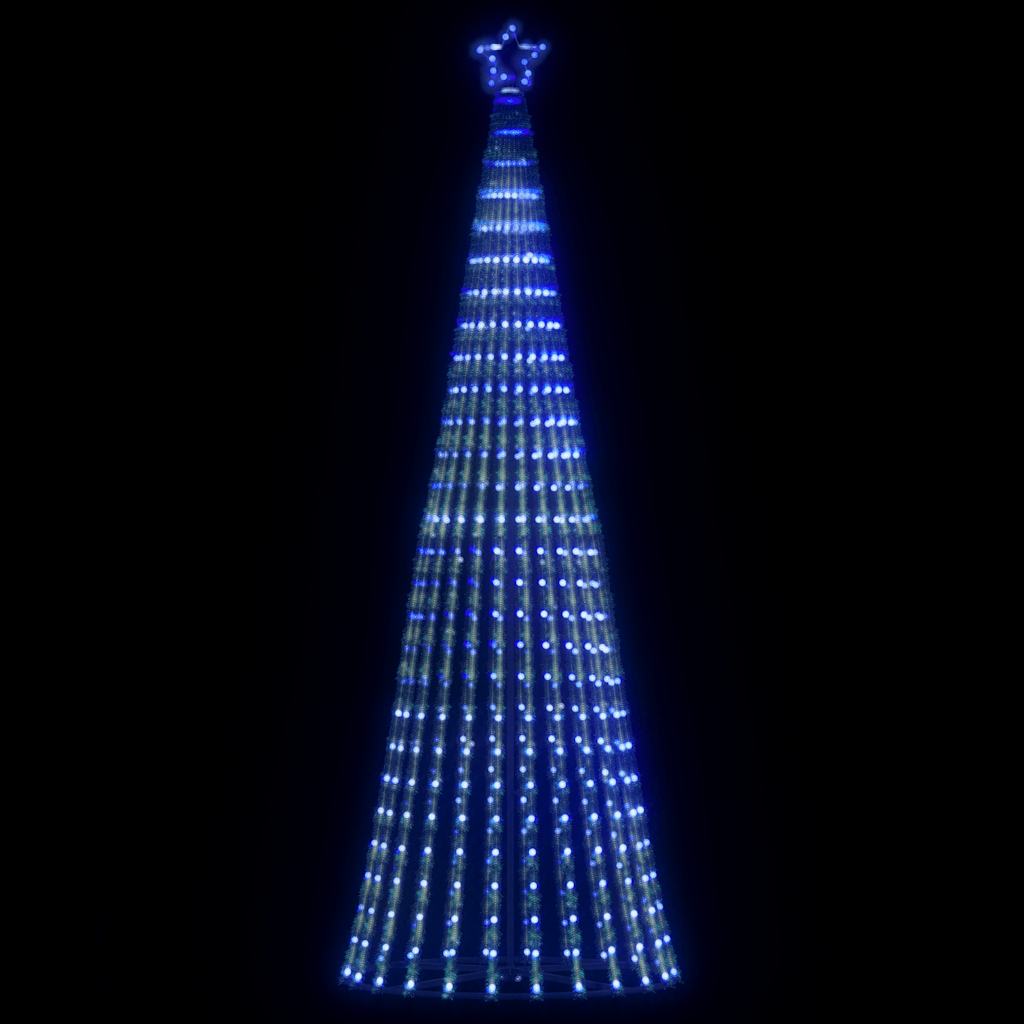 vidaXL Weihnachtsbaum Kegelform 475 LEDs Blau 247 cm