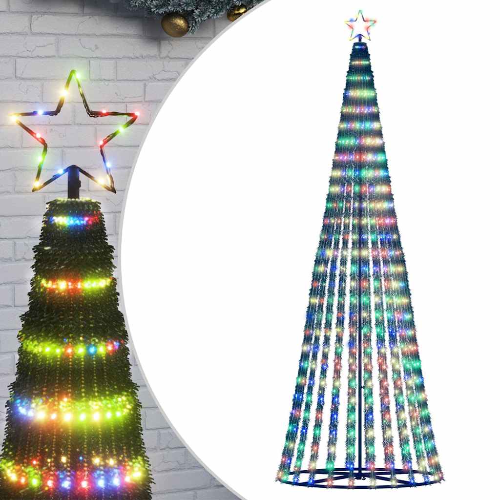 vidaXL LED vánoční stromek 475 barevných LED diod 247 cm