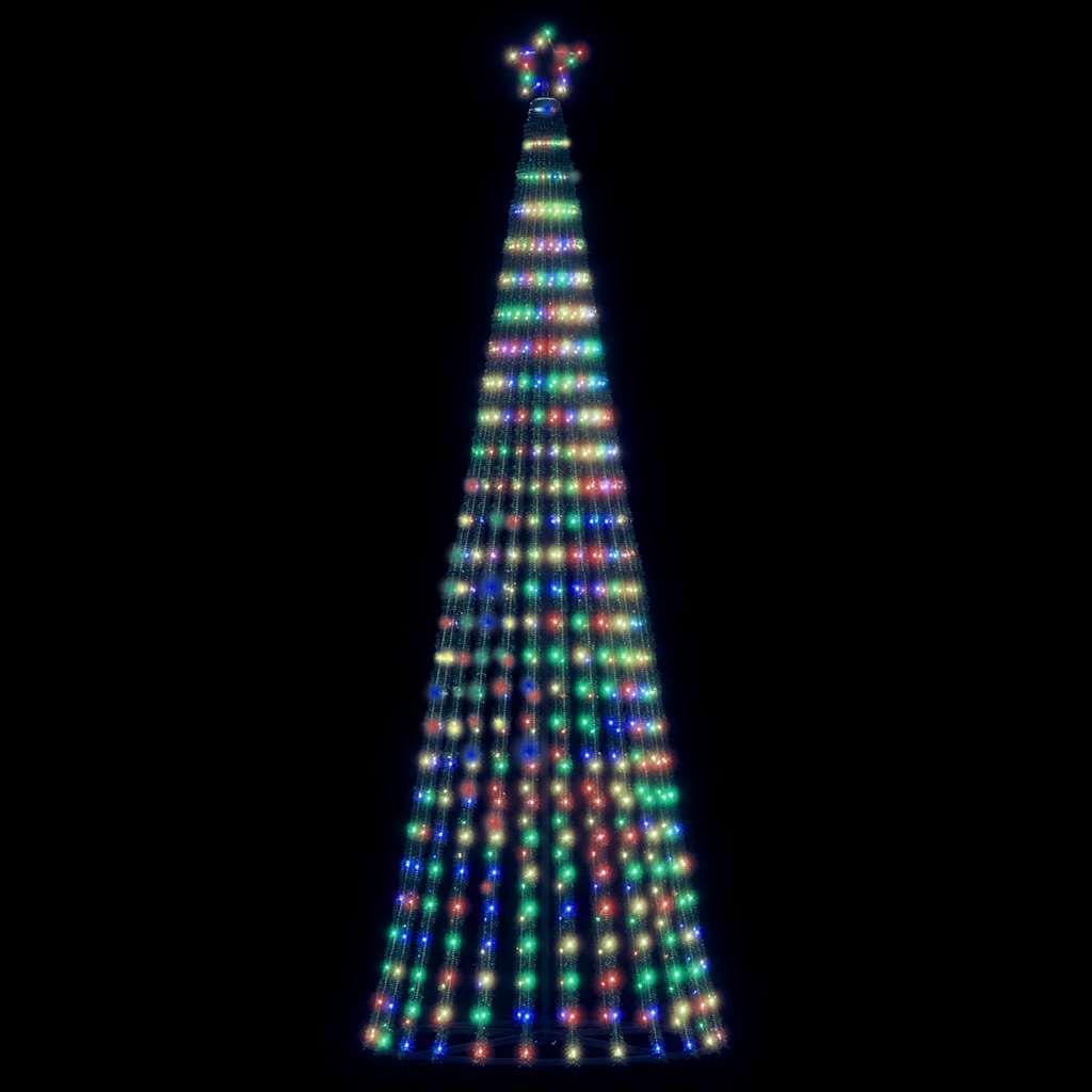 vidaXL Weihnachtsbaum Kegelform 475 LEDs Mehrfarbig 247 cm