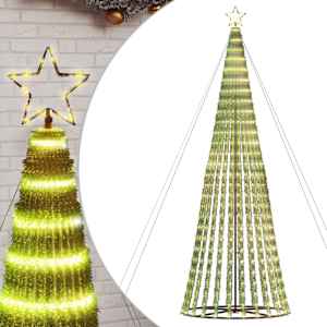 LED vánoční stromek 1028 teplých bílých LED diod 403 cm - obrázek 2
