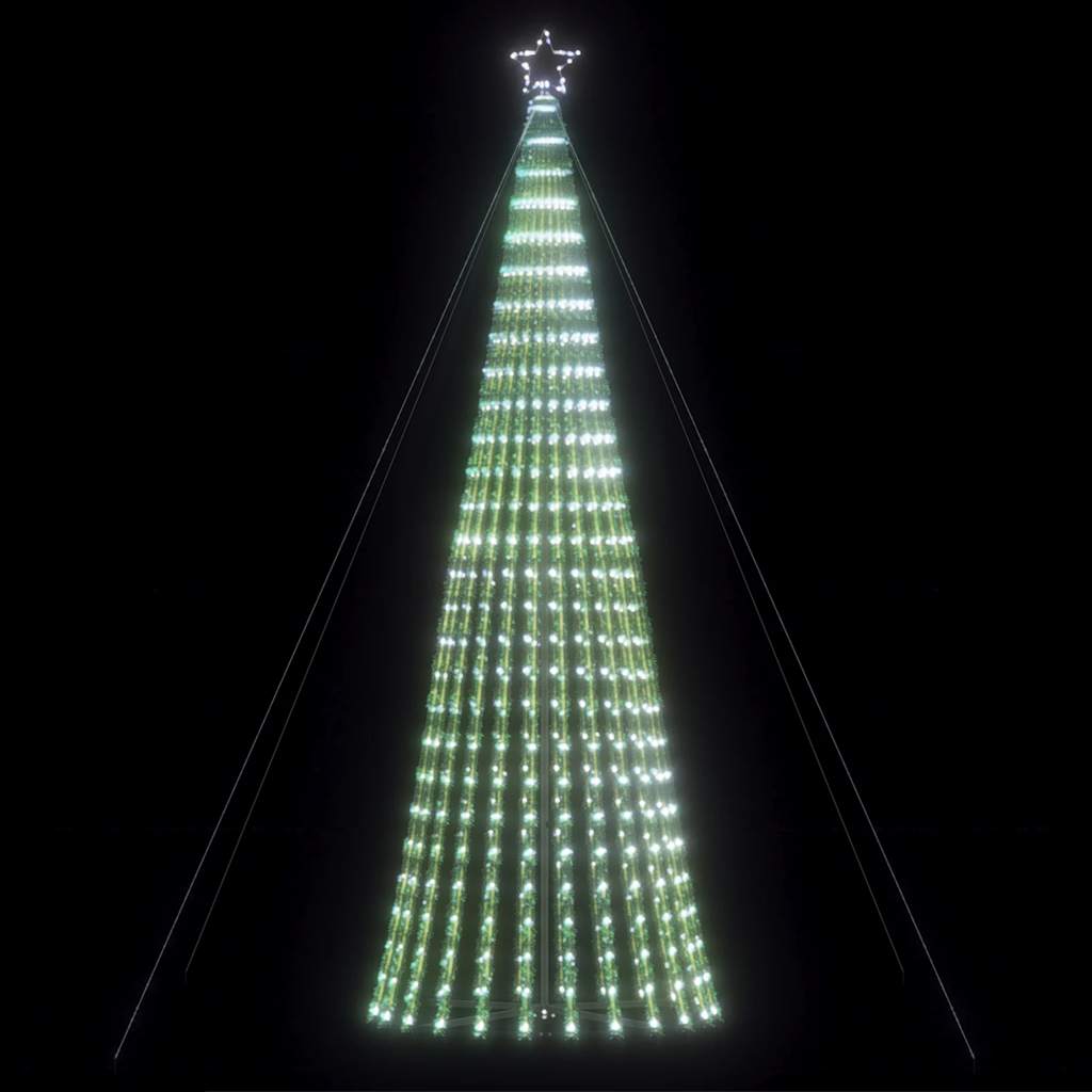 vidaXL Weihnachtsbaum Kegelform 1028 LEDs Kaltweiß 403 cm