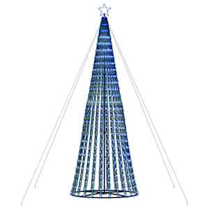 LED vánoční stromek 1028 modrých LED diod 403 cm - obrázek 5